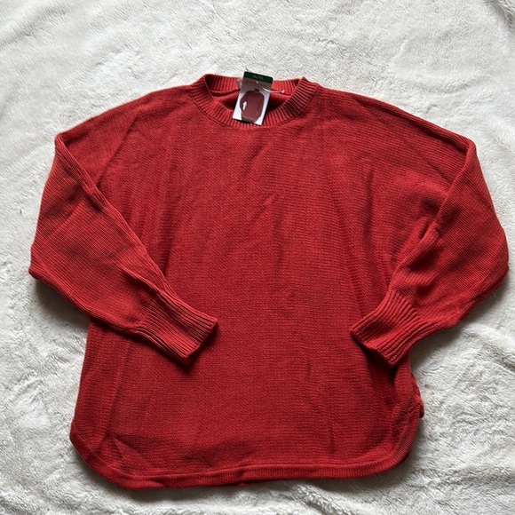 Philosophy Orange Knit Sweater – Size M | Cozy Crewneck | NWT | Fall Favorite - Picture 1 of 6